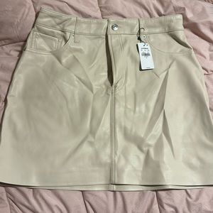 Faux Leather Skirt